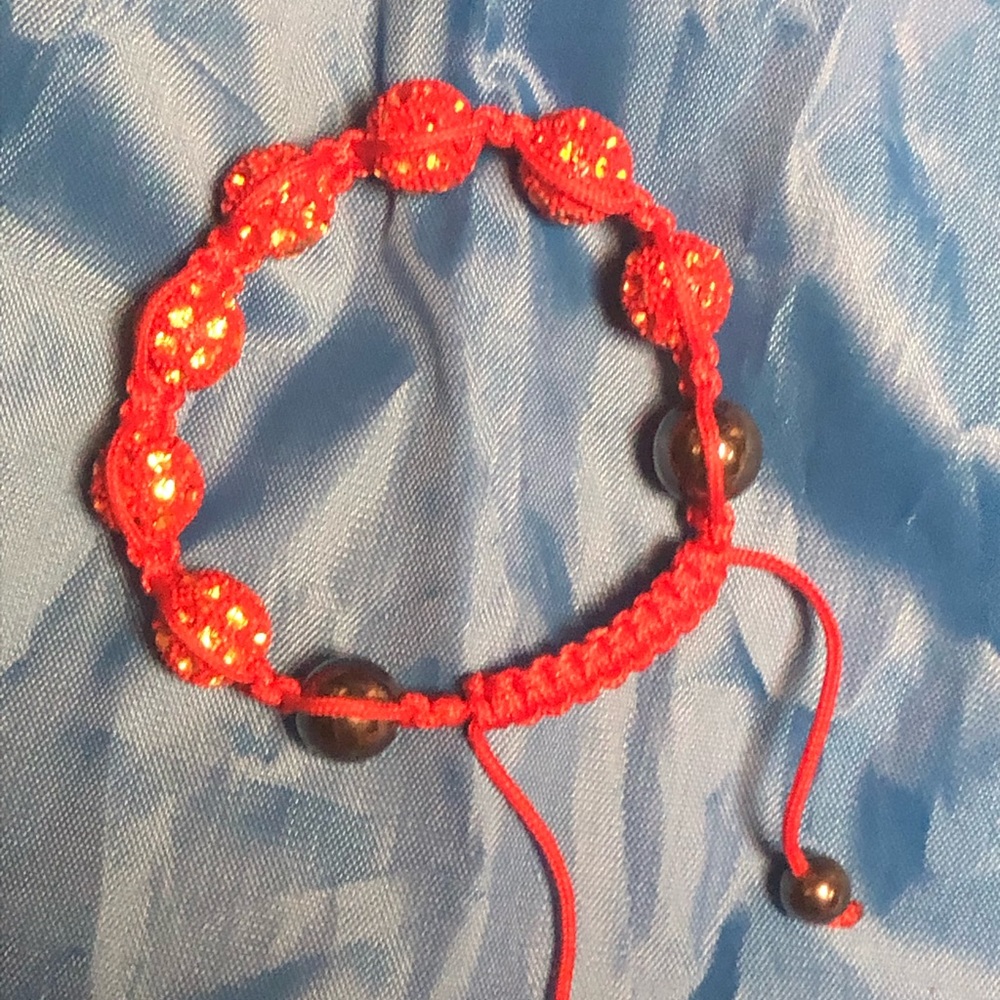 Sterling Silver & Crystal Macramé Bracelet- 530 $35 or $30 w/offer